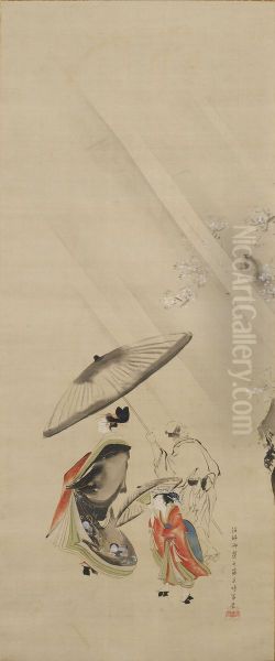 Rain [right of the pair Beauties in Spring] - view 1