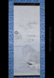 River View in Snow by Chobunsai Eishi