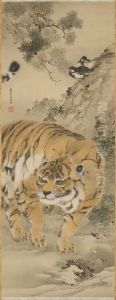 Tiger [left of a pair of Tiger and Dragon] by Kishi Ganku