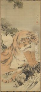 Tiger by a Stream