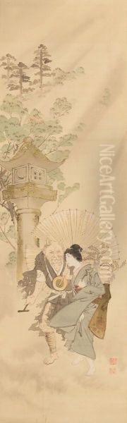 Ogre Accompanying the Wisteria Maiden - view 1