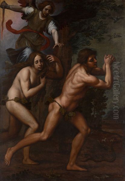 The Expulsion of Adam and Eve from Paradise - view 1