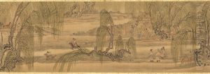 Horseback Riding at West Lake by Maruyama Okyo