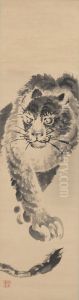 Sketch of a Tiger by Tsubaki Chinzan