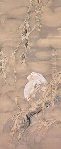 Egrets in Snow