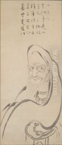 The Buddhist Layman Vimalakirti by Hakuin Ekaku