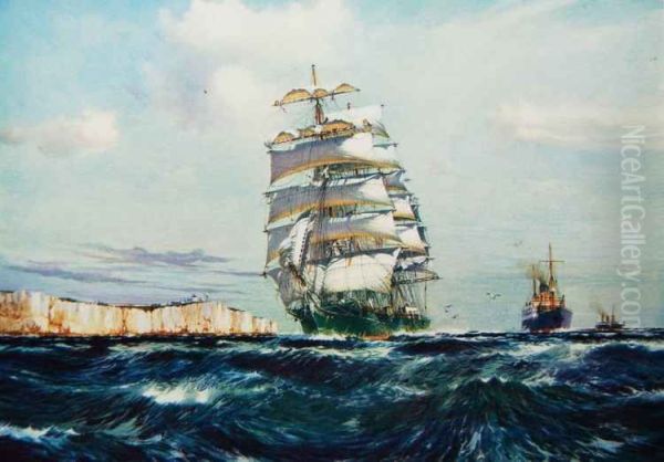 The British clipper ,Militiades' - view 1