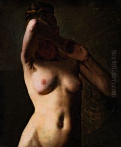 Female model. Half figure