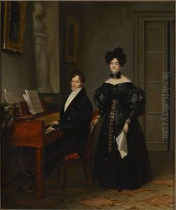 Portrait of Francois-Adrien Boieldieu and his wife Jenny Philis-Bertin Portrait of Francois-Adrien Boieldieu and his wife Jenny Philis-Bertin