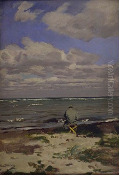 Man near sea - view 1