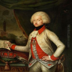 Portrait Of Leopold Ii Holy Roman Emperor by Aloisius Campani
