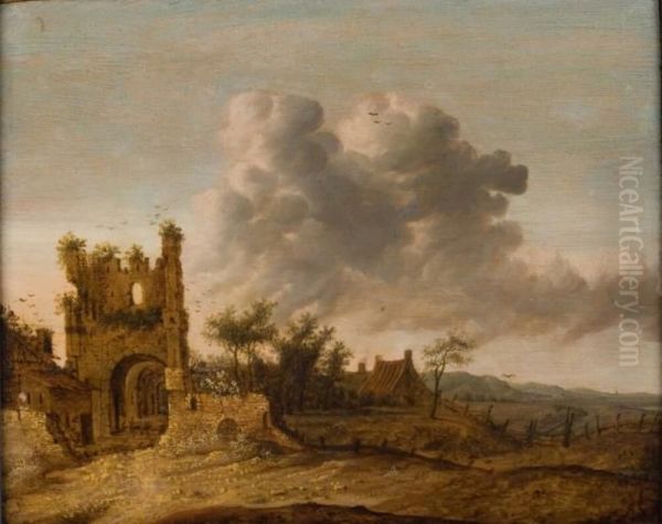Landscape with ruins - view 1