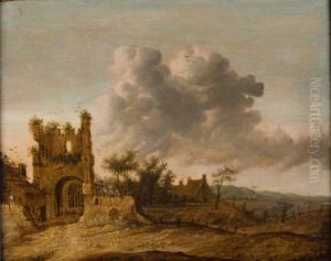 Landscape with ruins