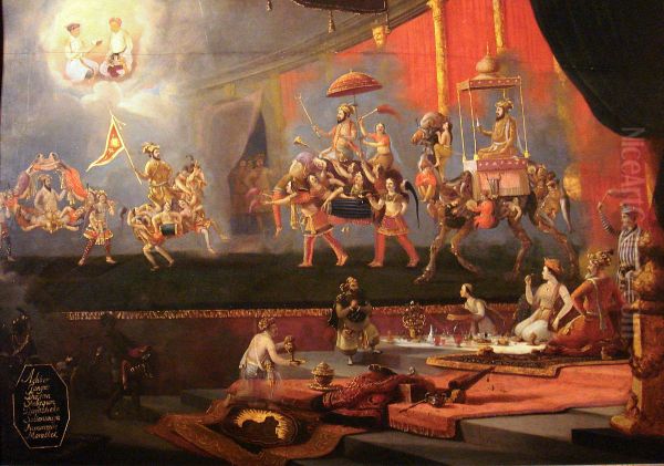Shah Jahan and his four sons - view 1