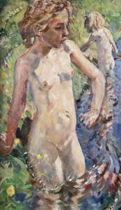 A Girl Swimming