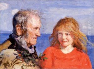 Fiskeren og hans datter by Hans Heyerdahl