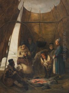 Sami Camp by Francois-Auguste Biard