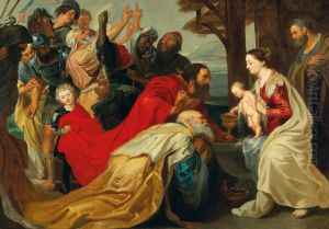 Adoration of the Magi by (studio of) Rubens, Peter Paul