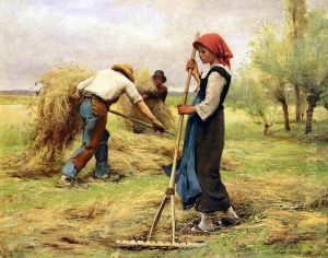 Harvesters / The Harvesting of the Hay by Julien Dupre