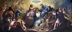 The Coronation of the Virgin by Gregorio Lazzarini