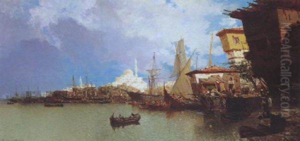 Bateaux sur le Bosphore. - view 1