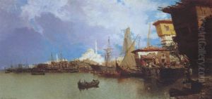 Bateaux sur le Bosphore.