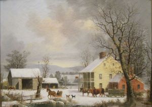 Winter in the Country (1857) by George Henry Durrie