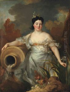 Portrait of Francoise Marguerite Claire Boudeville, Marquise de La Frezeliere