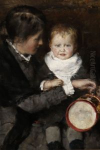 Mother and child by Hans Heyerdahl
