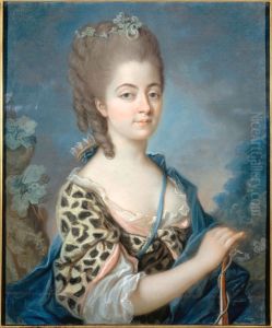 Marie-Aurore de Saxe en Diane chasseresse