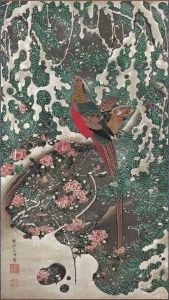 Golden Pheasants in Snow by Ito Jakuchu