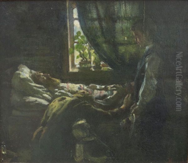 Arbeiderens dodsleie. Skisse. - view 1