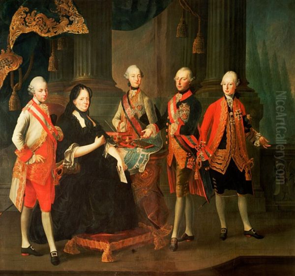 Maria Theresia Mit Vier Soehnen - view 1