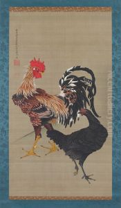 Rooster and hen
