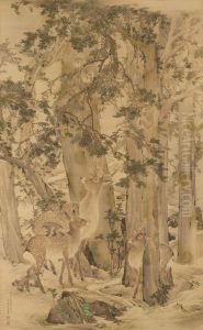 Old Oak, Monkeys, and Deer