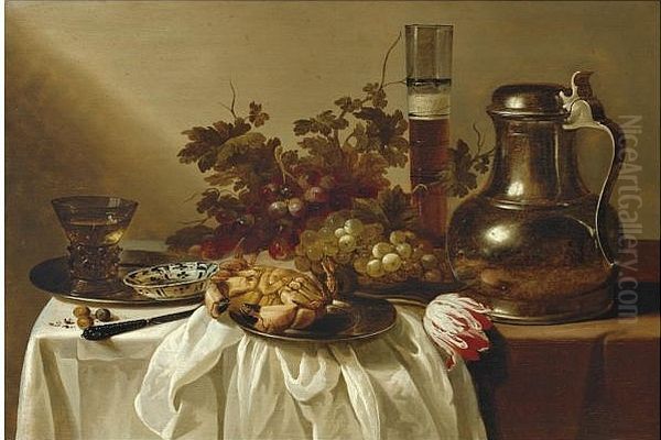 Laid table with tulip - view 1