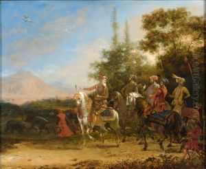 Hunting Scene with Shah Jahan and his Sons Hunting Scene with Shah Jahan and his Sons