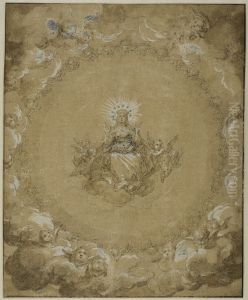 Jungfruns upphojelse by Abraham Bloemaert