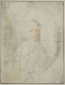 Portratt av Vilhelm II av Oranien som ung pojke by Pieter Quast