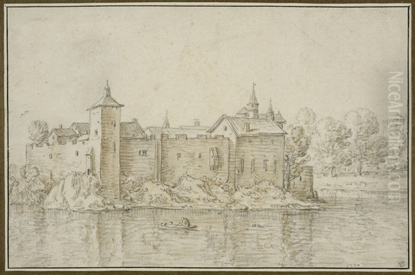 Slott omgivet av vatten - view 1
