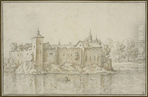 Slott omgivet av vatten Slott omgivet av vatten