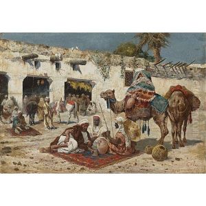 Caravan At Rest by Giuseppe Gabani