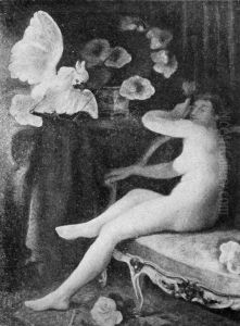 Femme au perroquet by Pierre Bracquemond