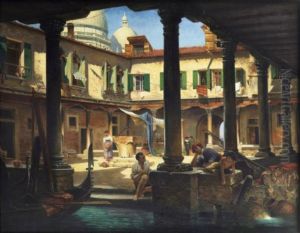 Courtyard of San Gregorio by Antonietta Brandeis