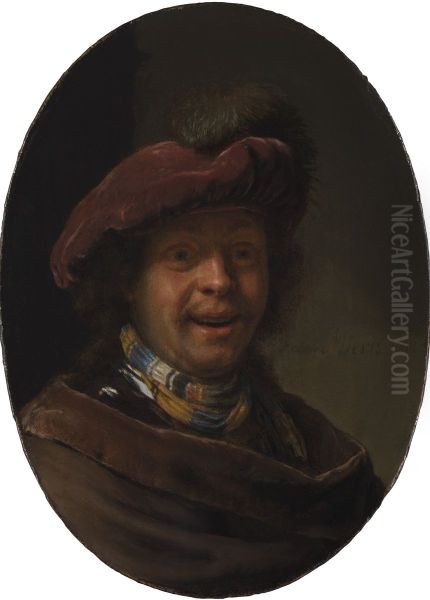 "Self-Portrait" with a Plumed Beret - view 1