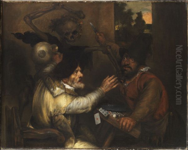 Fighting Card Players and Death - view 1