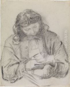 Seated Man, Half-Length, at Work by Rembrandt