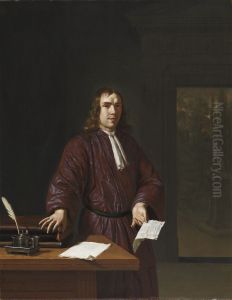 Portrait of Samuel van Acker by Willem Van Mieris Leiden