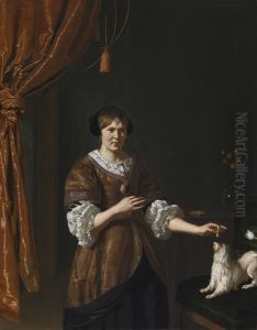 Portrait of Mrs. van Acker (?) by Willem Van Mieris Leiden