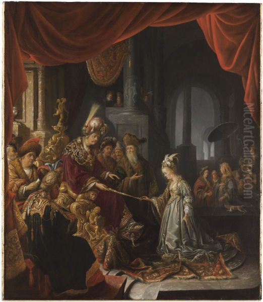Esther before Ahasuerus - view 1